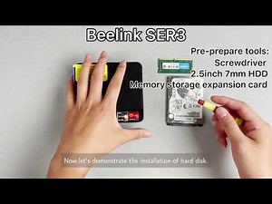 How to install RAM and SSD for Your Mini PC? SER3 3750H