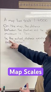 Map scales #maths #gcse #map #scale #scaledrawing