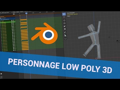 Blender : Modéliser, Rigger et Animer un personnage 3D LowPoly (+ import Unity)