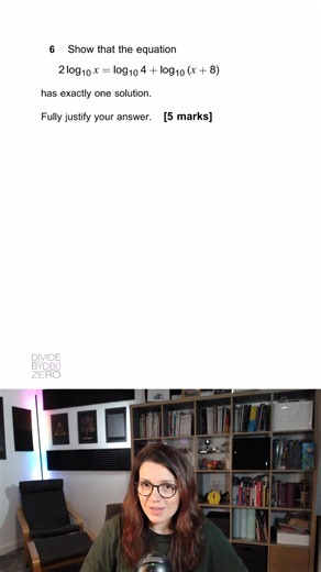 Full walkthrough✅ Level: A Level Pure Calculator or Non-Calculator: Calculator Topics: Logarithms, Log Laws Past Paper: AQA June 2023 Paper 1 Q6 Save this for revision watch full Exponentials & Logarithms video on my YouTube channel: https://youtu.be/vsy8B5CVAMQ 💡 New content every week - follow/ subscribe to stay updated! #ALevelMaths #MathsRevision #AQA #PastPapers #ExamTechnique #Logarithms #LogLaws #StudyTok #MathsTok Music: Elliot Nicklin | Divide By Zero Mathematics