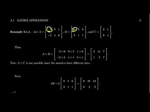 The Vector Space of Matrices