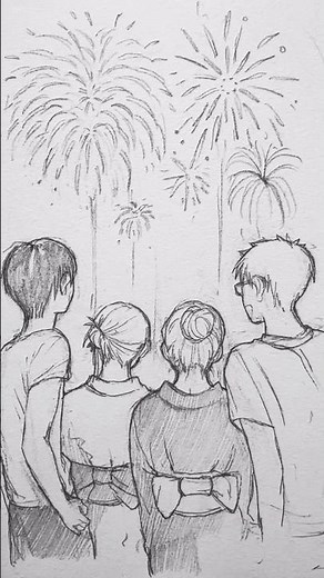 花火って"この世で一番短命な花" illustration & movie by #とどみ さん🎆 #八月の花火 #紫今 #illustration