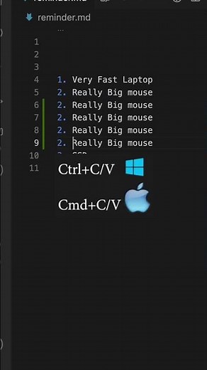 Fastest Way To Copy/Paste & Multi Line Edit