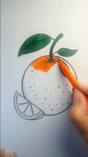 Easy Orange Coloring | Fun & Simple Coloring Page