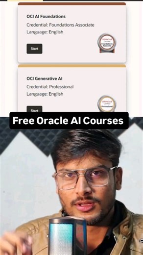 Akshat Tiwari on Instagram: "Comment - "AI" & Get Free Oracle AI certificates! . . . . { Developer, python, college, certificate, free course }"
