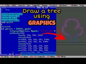Draw a beautiful tree 🌲|| Using graphics in C &C++