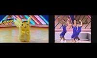 Mix of 2 videos from youtube : Pikachu's Amazing Aerobics
