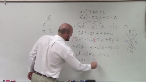 Solving a quadratic using two different factoring techniques