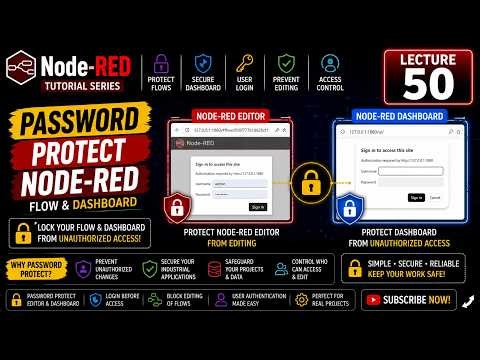 L-50 Password protecting NodeRED flow & Dashboard