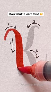 114K views · 74 reactions | Lettering Tutorial “K-k” 殺 . Material:...