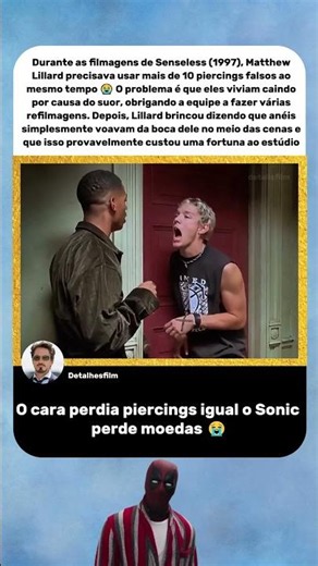 Matthew Lillard Perdendo Piercing Igual Sonic 😭 | Senseless (1998)