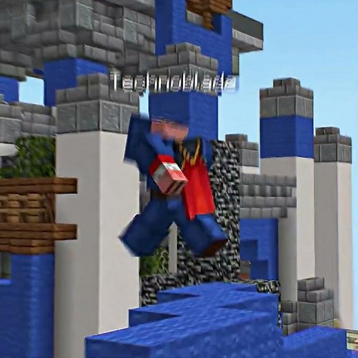 Technoblade bedwars vs Daquavis ☠️ #minecraft