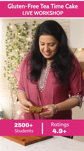 Healthy Treats for Your Loved Ones! 🍰 Join our LIVE & INTERACTIVE Healthy Gluten-Free Eggless Tea-Time Cake Workshop on 10th Jan 2026, perfect for mindful moms like you who want to serve nutritious and delicious cakes that your family will love. NO MAIDA | NO SUGAR! 📅 Date: 10th Jan 2026 🕒 Time: 12:30 PM – 4:00 PM IST 🌐 Live on Zoom in Hindi with Lifetime Recording Access Included. Learn 10 power-packed cake recipes (9 Practicals) that are eggless, millet-based, and gluten-free: ✔ Millet Car