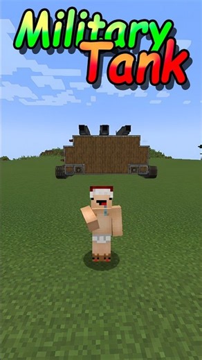 How to Build a Working Tank in Minecraft 🏗️ #minecraftbuilding #createmod