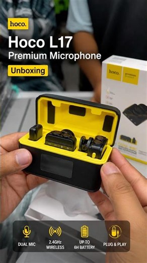 Best Wireless Microphone? 😲 | Hoco L17 Unboxing #tech #gadgets #microphone