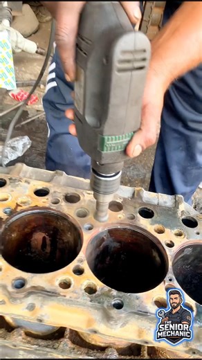 Deep Engine Block Cleaning Tips #engine #shorts #truck #mechanic #viral #shortsfeed #block #cleaning