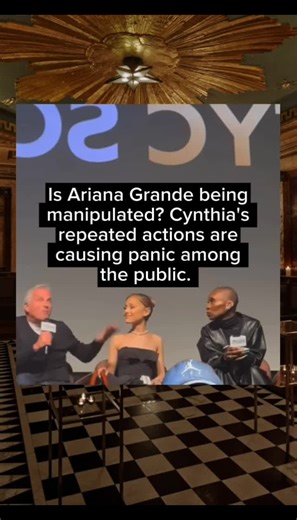 Is Ariana Grande being manipulated? Cynthia's repeated actions are causing panic among the public... #arianagrande #cynthiaerivo #horror #mystery #manipulation