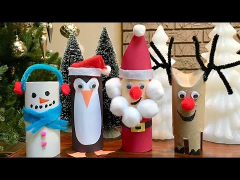 Christmas Crafts | Toilet Paper Roll Crafts For Kids