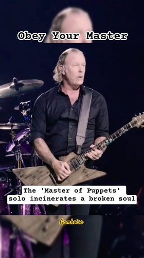 The 'Master of Puppets' solo incinerates a broken soul #metallica #larsulrich #jameshetfield