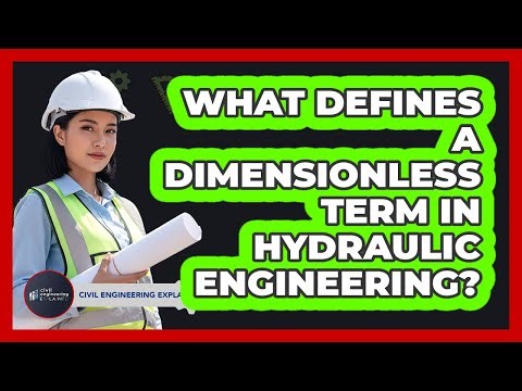 What Defines A Dimensionless Term In Hydraulic Engineering?