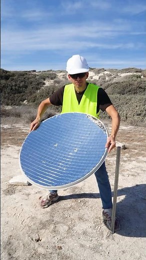 Melting Everything with a Solar Concentrator: Experiment #Science #experiment