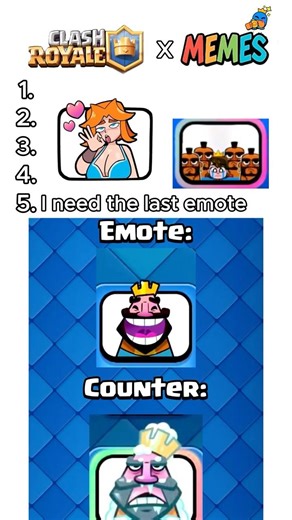 Top 5 Memes in Clash Royale🤣🔥 #clashroyale #clashroyal #clashroyalememes #clashroyaleshorts