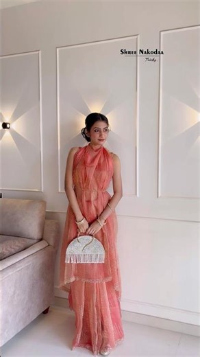 Wearing a Saree in Gown Style 😱🥻 Wait Till You See This — Tutorial Coming Soon!