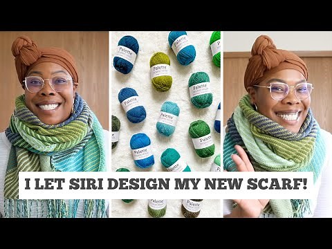 I Let Siri Design My Tunisian Crochet Scarf with Mini Skeins [My Anxiety is SPIKING!]