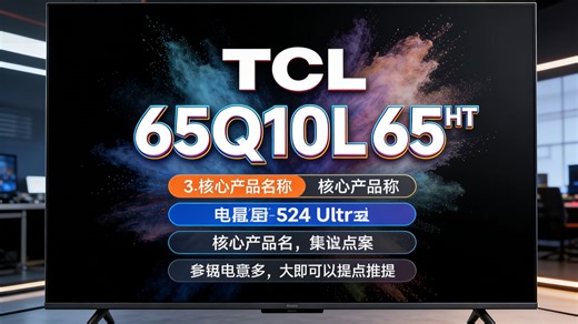 TCL电视 65Q10L 65英寸 极景QD-Mini LED 蝶翼华曜屏 万象分区 绚彩XDR 国家补贴