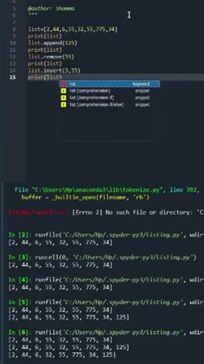 Insert at specific position in List Python Coding