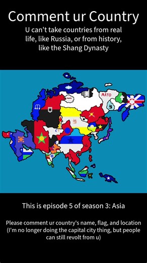 Create a country S3 E5 #countries #history #map #geography #asia