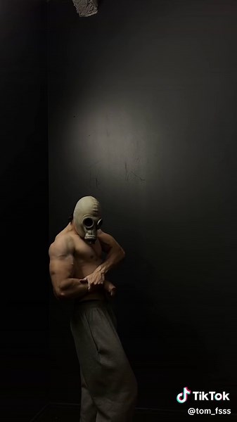 Gym Horror: Stalker in Russian Gas Mask - Scary Gym Mask Guy