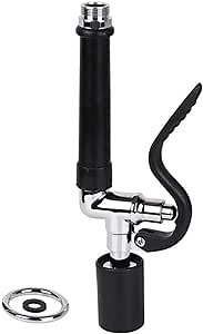 Junejour Pre-Rinse Spray Valve Head Commercial Sink Sprayer (Mist Spray Faucet, 0.65 GPM) Kitchen Faucet with Sprayer Nozzle & Handles, Pull Down Faucet Sprayer