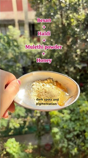 HOME MADE face mask for acne prone skin with pigmentation which I use 🩵😱! #homeremedies