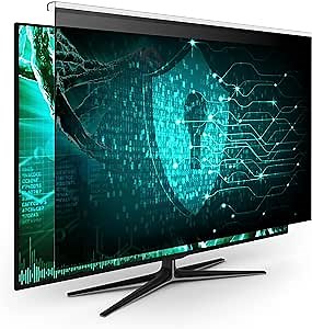 EZ-Pro Screen Protector Privacy Screen Panel for 21.5 inches (Screen Measured Diagonally) Computer Monitor, Anti Blue Light and Easy Installation, Screen Panel Size 11.4" Height x19.4 Width