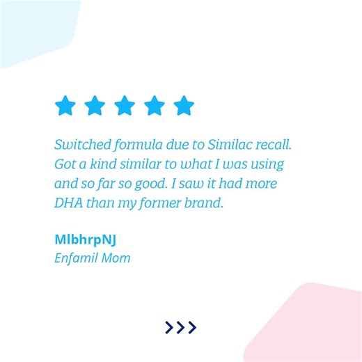 Switching formulas can be stressful. We can help you find an alternative, but please consult your child's pediatrician before making any changes. See Enfamil formulas comparable to Similac products: https://bit.ly/3tcOpSY | Enfamil