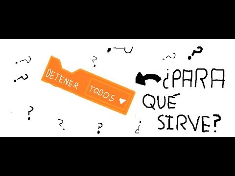 ¿Para que sirve el bloque "detener"? de Scratch
