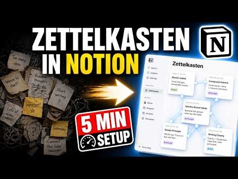 My Simple Zettelkasten Setup in Notion