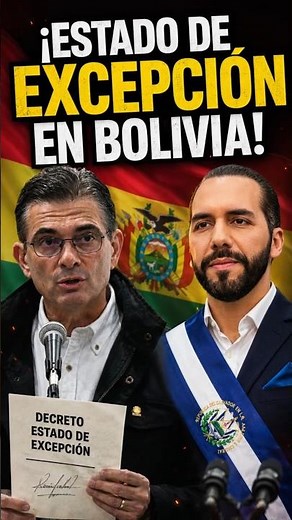 BOLIVIA follows in BUKELE'S footsteps!🚨 STATE OF EXCEPTION DECLARED