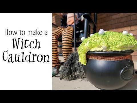 How to make a witch's cauldron for Halloween