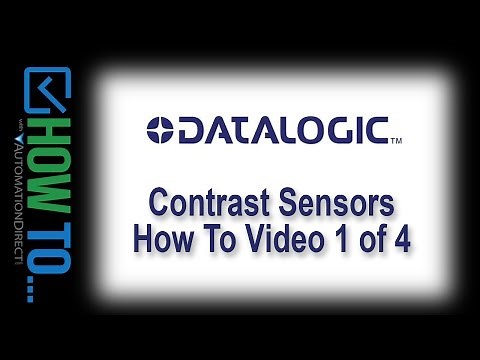 Datalogic TL Series Contrast Sensor Setup - How To 1 of 4 from AutomationDirect