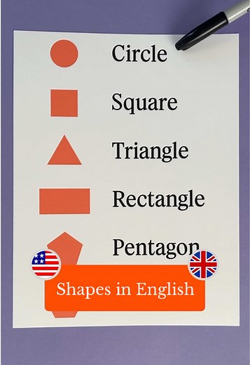 Learn Basic Shapes in English: Circle, Square, Triangle