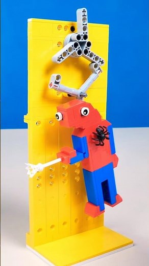 Let’s swing! The spooderman figure is created by law_mocs