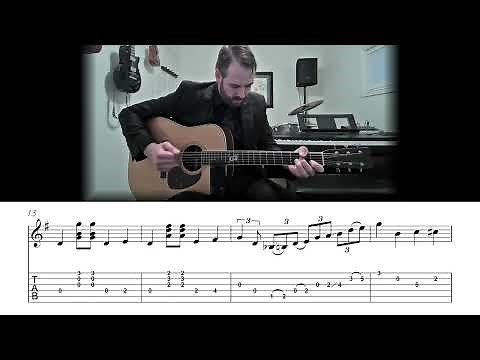 Just a Closer Walk with Thee - Bluegrass Carter Style Flatpicking Guitar Lesson (Sheet Music + TAB)