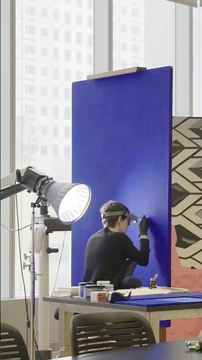 How Yves Klein's blue painting is restored