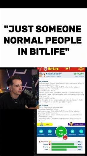 Just someone normal people in bitlife @BitLifeApp #bitlife #game