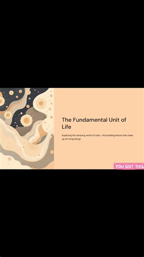“From a tiny cell to a complete organism 🧬Class 9 Biology: ‘Cell–The Fundamental Unit of Life'.