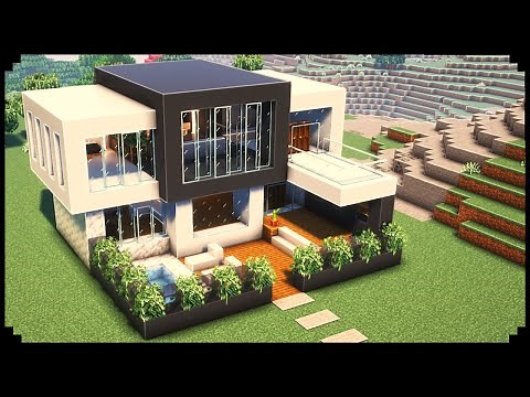 🦊Como fazer uma CASA MODERNA GRANDE no MINECRAFT