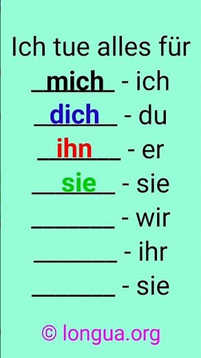 A1, A2, B1 - Learn German, #Grammar, German Grammar, #pronouns #learngerman #accusative