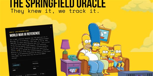 Springfield Oracle: Every Simpsons prediction sourced, scored, fact-checked | Product Hunt